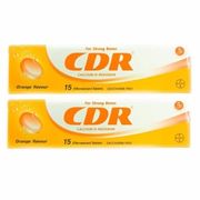 CDR Calcium-D-Redoxon 15 เม็ด (2 หลอด) ซีดีอาร์ แคลเซี่ยมเม็ดฟู่ รสส้ม