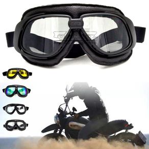 Retro Vintage Aviator Pilot Bikes Goggles Ski Motorcycle Goggles Race Sunglasses